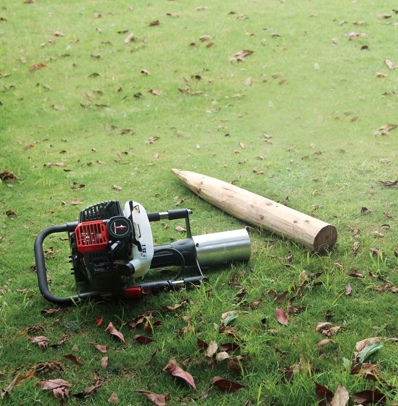 Nurseries & horticulture – petrol post driver at work